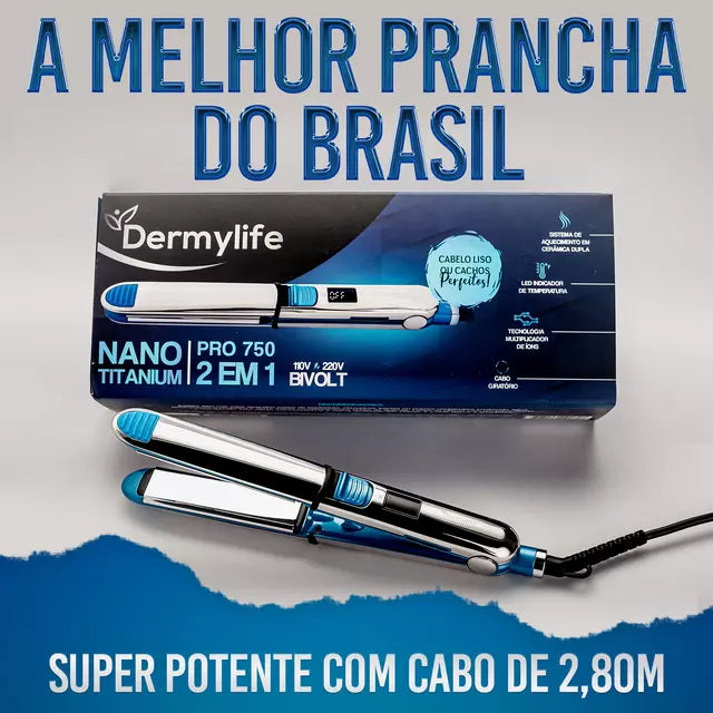 Chapinha Nano titanium Pro750 - Profissional - 2 em 1 - Original